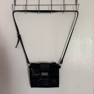 Nine West Black Crossbody Bag with Flap Closure